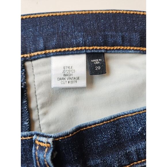 Veronica Beard Women's Blue Denim Button Fly Carolyn 10" Baby Boot Jeans Size 29 - Picture 6 of 7